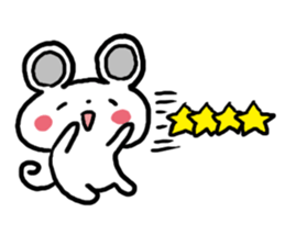 Smiling face Mouse (English ver.) sticker #3405664