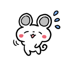 Smiling face Mouse (English ver.) sticker #3405665