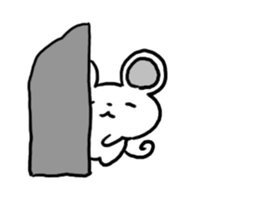 Smiling face Mouse (English ver.) sticker #3405666