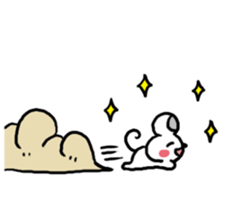 Smiling face Mouse (English ver.) sticker #3405667