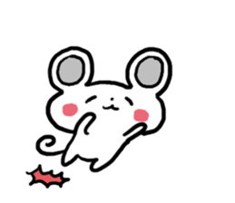 Smiling face Mouse (English ver.) sticker #3405670