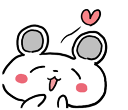 Smiling face Mouse (English ver.) sticker #3405672