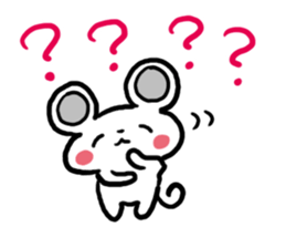 Smiling face Mouse (English ver.) sticker #3405674