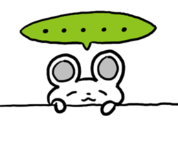 Smiling face Mouse (English ver.) sticker #3405675