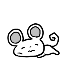 Smiling face Mouse (English ver.) sticker #3405676