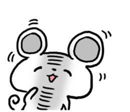 Smiling face Mouse (English ver.) sticker #3405678