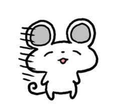Smiling face Mouse (English ver.) sticker #3405679