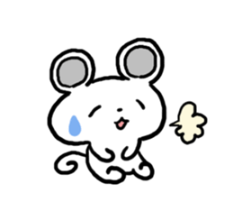 Smiling face Mouse (English ver.) sticker #3405680