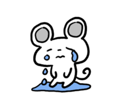 Smiling face Mouse (English ver.) sticker #3405681