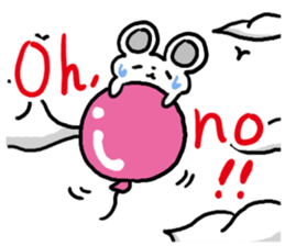 Smiling face Mouse (English ver.) sticker #3405683