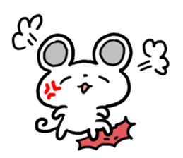 Smiling face Mouse (English ver.) sticker #3405686