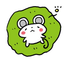 Smiling face Mouse (English ver.) sticker #3405687