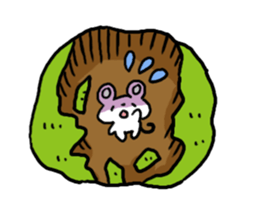 Smiling face Mouse (English ver.) sticker #3405688