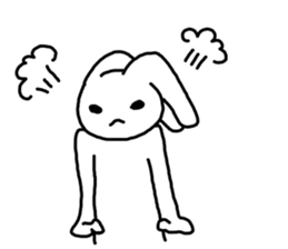 Angrily Rabbit sticker #3405855