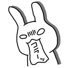 Angrily Rabbit sticker #3405862