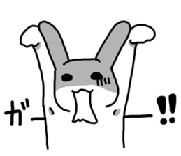 Angrily Rabbit sticker #3405867