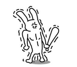 Angrily Rabbit sticker #3405868