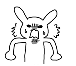 Angrily Rabbit sticker #3405869