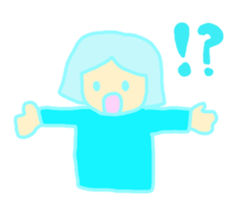 girl with bobbed hair sticker #3406270