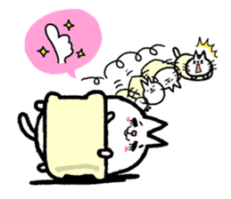Nyan and delicious! cat-nabe set sticker #3406531