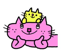 Nyan and delicious! cat-nabe set sticker #3406543