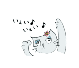 a happy-go-lucky cat sticker #3409193