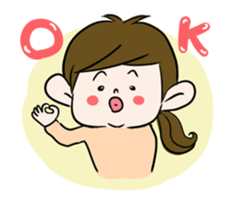 Pouty lips girl  2 sticker #3410050