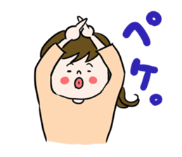 Pouty lips girl  2 sticker #3410051