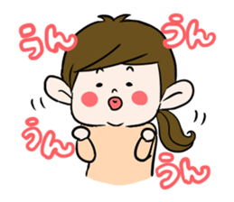 Pouty lips girl  2 sticker #3410058