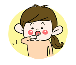 Pouty lips girl  2 sticker #3410060