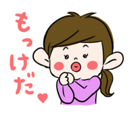 Pouty lips girl  2 sticker #3410062