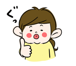 Pouty lips girl  2 sticker #3410069