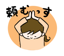 Pouty lips girl  2 sticker #3410074