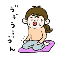 Pouty lips girl  2 sticker #3410076