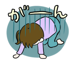 Pouty lips girl  2 sticker #3410087