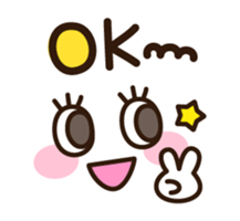 Long-lashed lady sticker #3410330