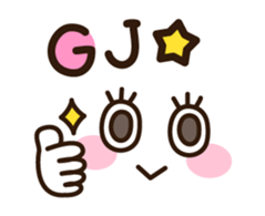 Long-lashed lady sticker #3410351