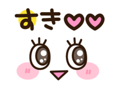 Long-lashed lady sticker #3410353