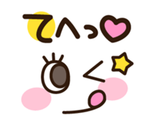 Long-lashed lady sticker #3410354