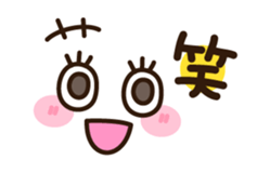 Long-lashed lady sticker #3410357