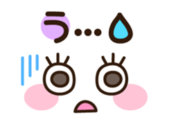 Long-lashed lady sticker #3410363