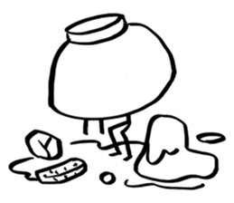 happy new year for stick man sticker #3410386