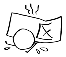 happy new year for stick man sticker #3410403