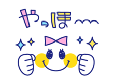 Cute beribboned lady sticker #3410579