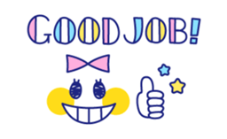 Cute beribboned lady sticker #3410582