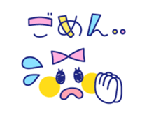 Cute beribboned lady sticker #3410586