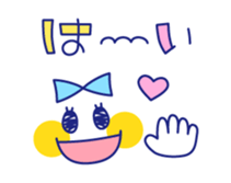 Cute beribboned lady sticker #3410591