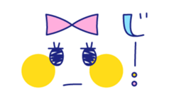 Cute beribboned lady sticker #3410601