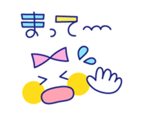 Cute beribboned lady sticker #3410608