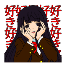 <J-Stickers>Yandere girl sticker #3411155